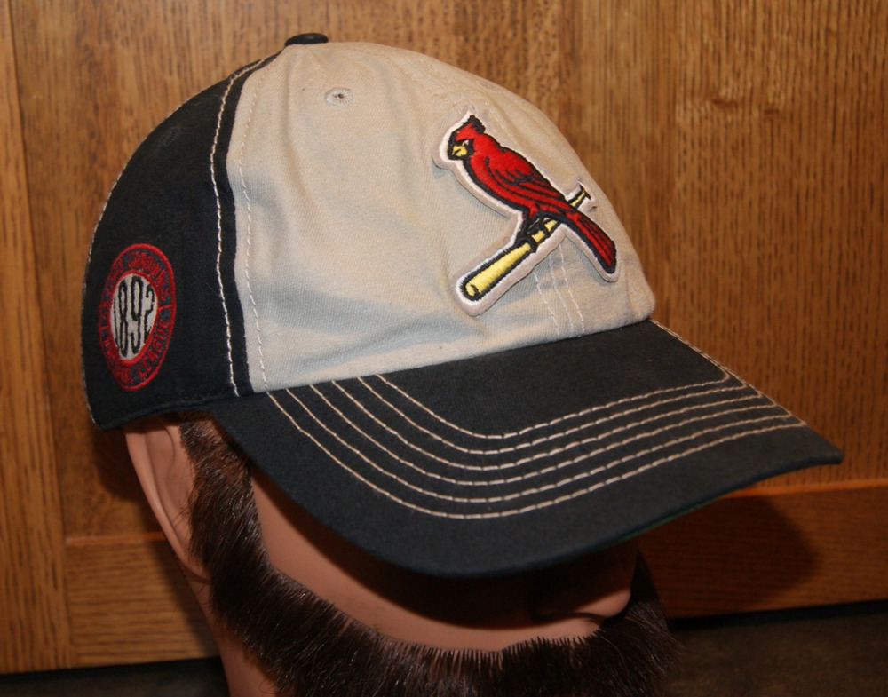 St Louis Cardinals Blue Gray 1892 Throwback Retro Strapback Hat Cap '47 Brand